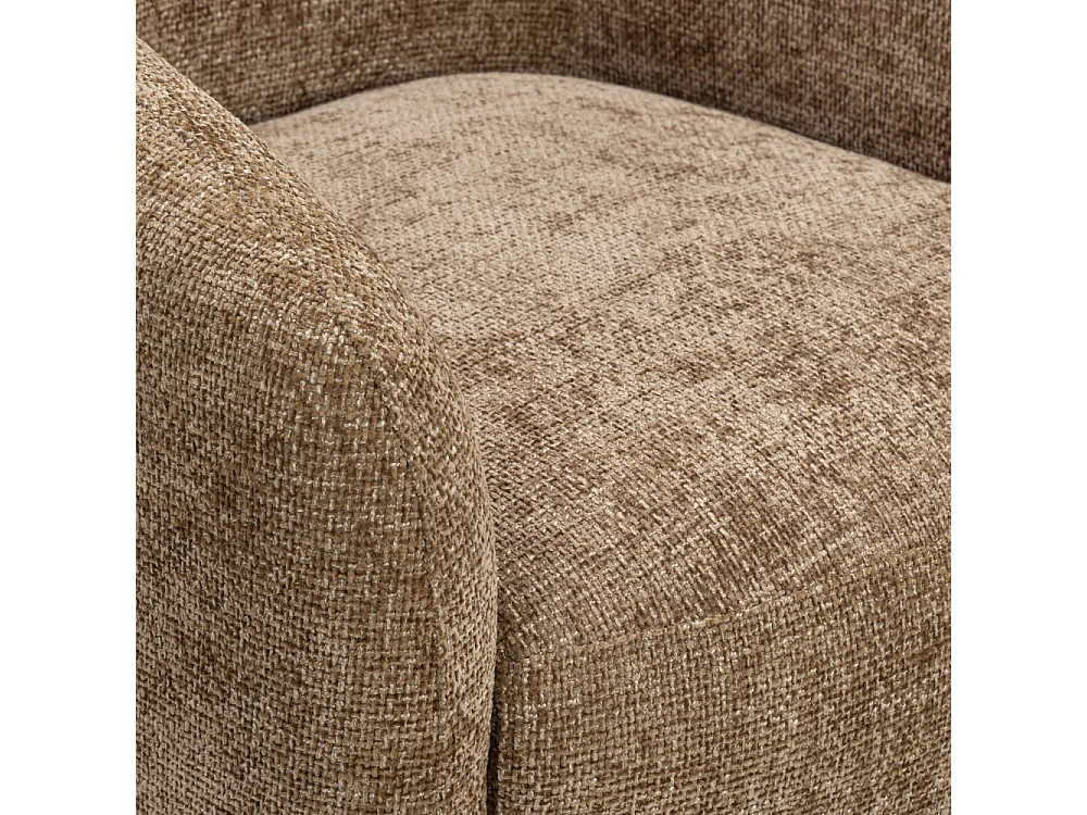 Topaz - Fauteuil en tissu - Bronze