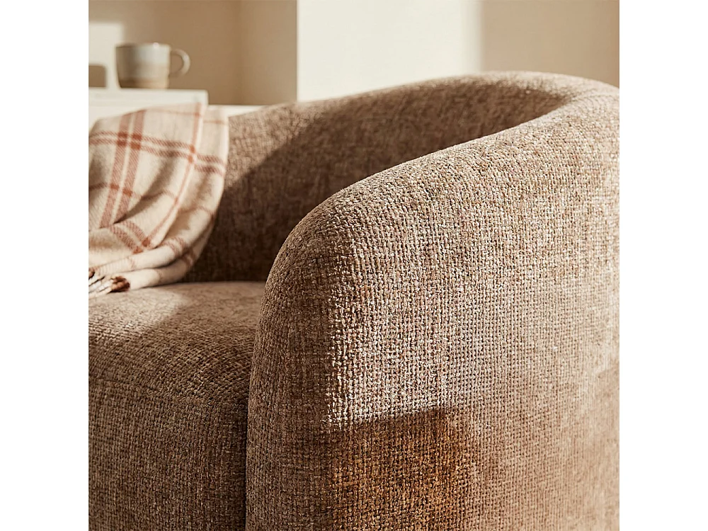 Topaz - Fauteuil en tissu - Bronze