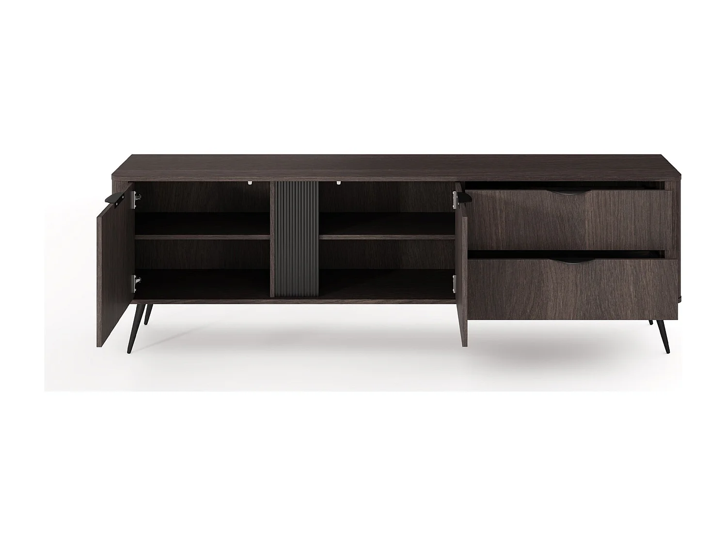 TV-Lowboard 2-türig mit Schublade - Dunin-Eiche - 195 cm - VERIS