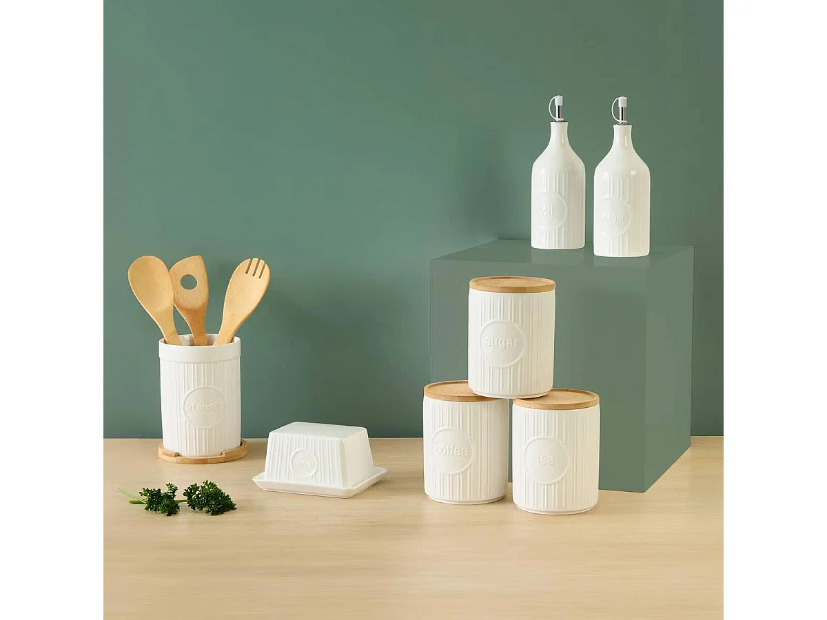 Beurrier en Céramique "Monty" 15cm Blanc