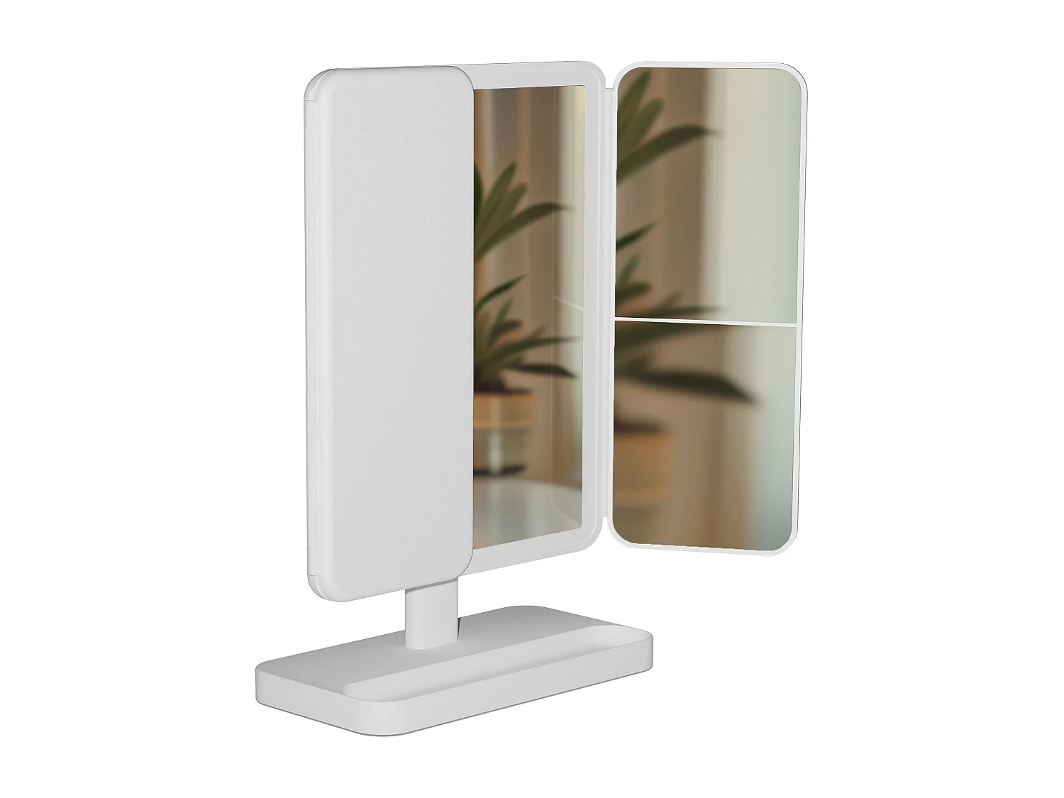 Miroir Led de Maquillage - Plastique - Blanc - Otley