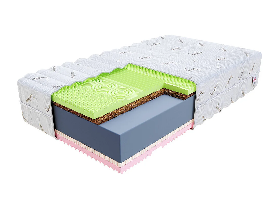 Matelas SAVONA - Mémoire de Forme - Latex -  Epaisseur 22 cm  180 x 200 cm cm