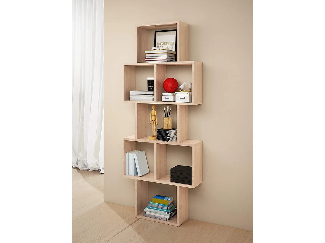 TRIO 01 wall shelf, wall-mounted shelf, floating shelf, wide shelf, sonoma color