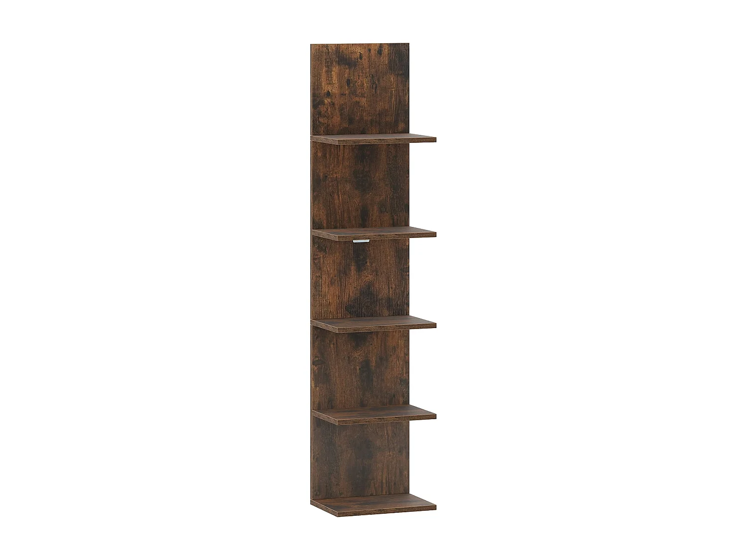 Scaffale a muro a 5 livelli Scaffale verticale appeso Scaffale espositivo galleggiante Scaffale galleggiante in legno Marrone