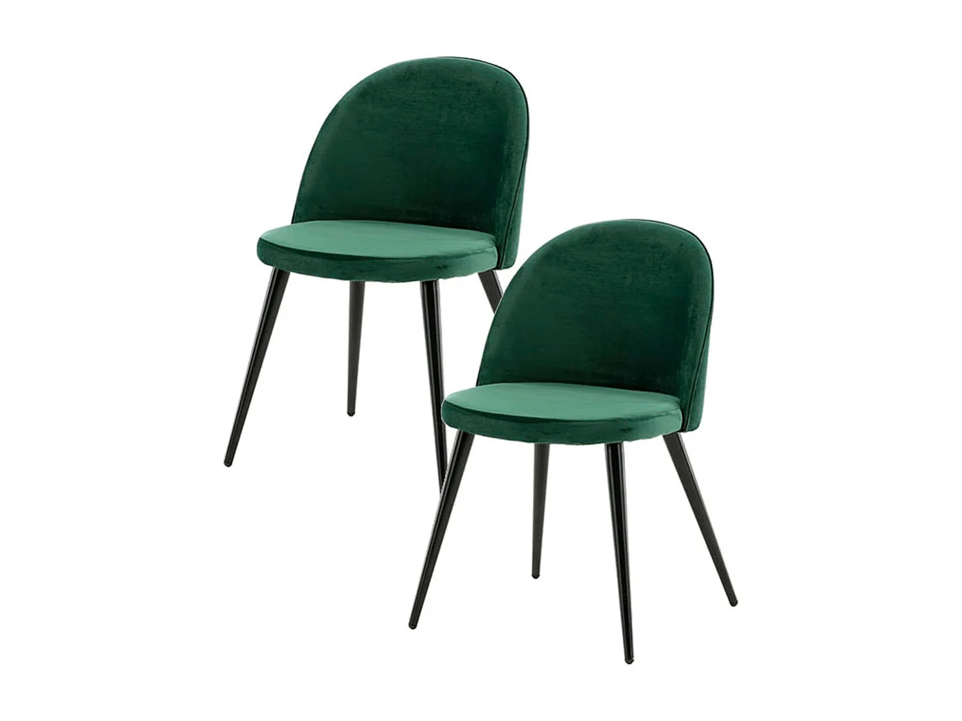Tokyo ensemble de table à manger table à manger naturel, 6 chaises en velours vert.