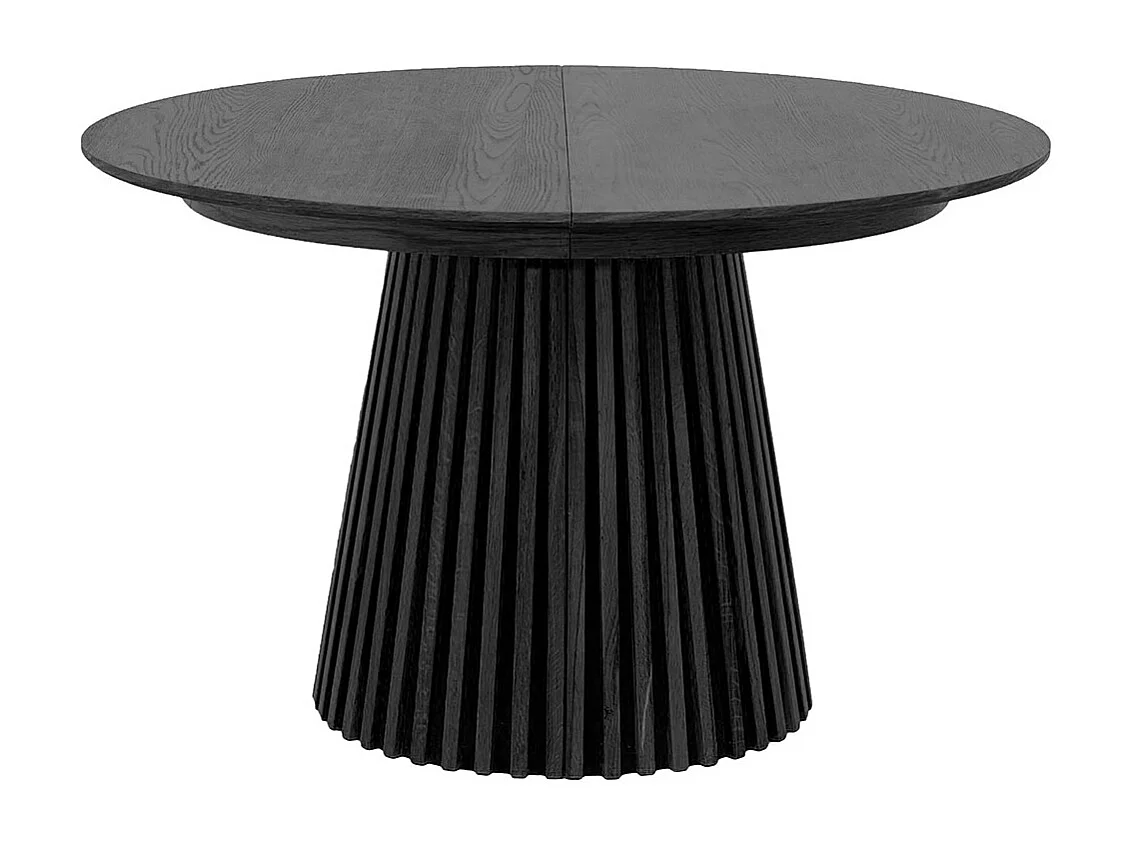 Tokyo ensemble de table à manger table à manger noir, 6 chaises en velours gris.