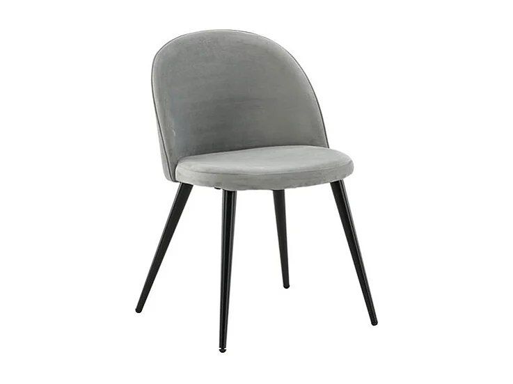 Tokyo ensemble de table à manger table à manger naturel, 6 chaises en velours gris.