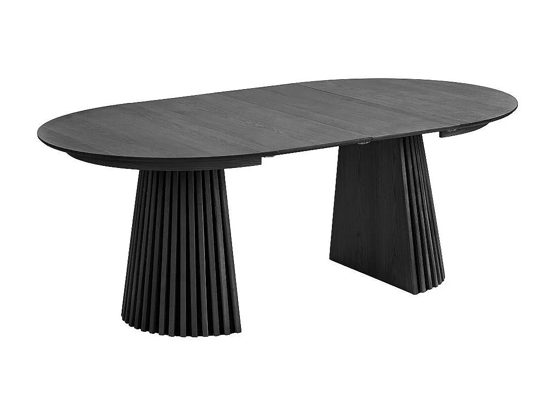 Tokyo ensemble pour salle à manger table à manger 4 chaises noires.