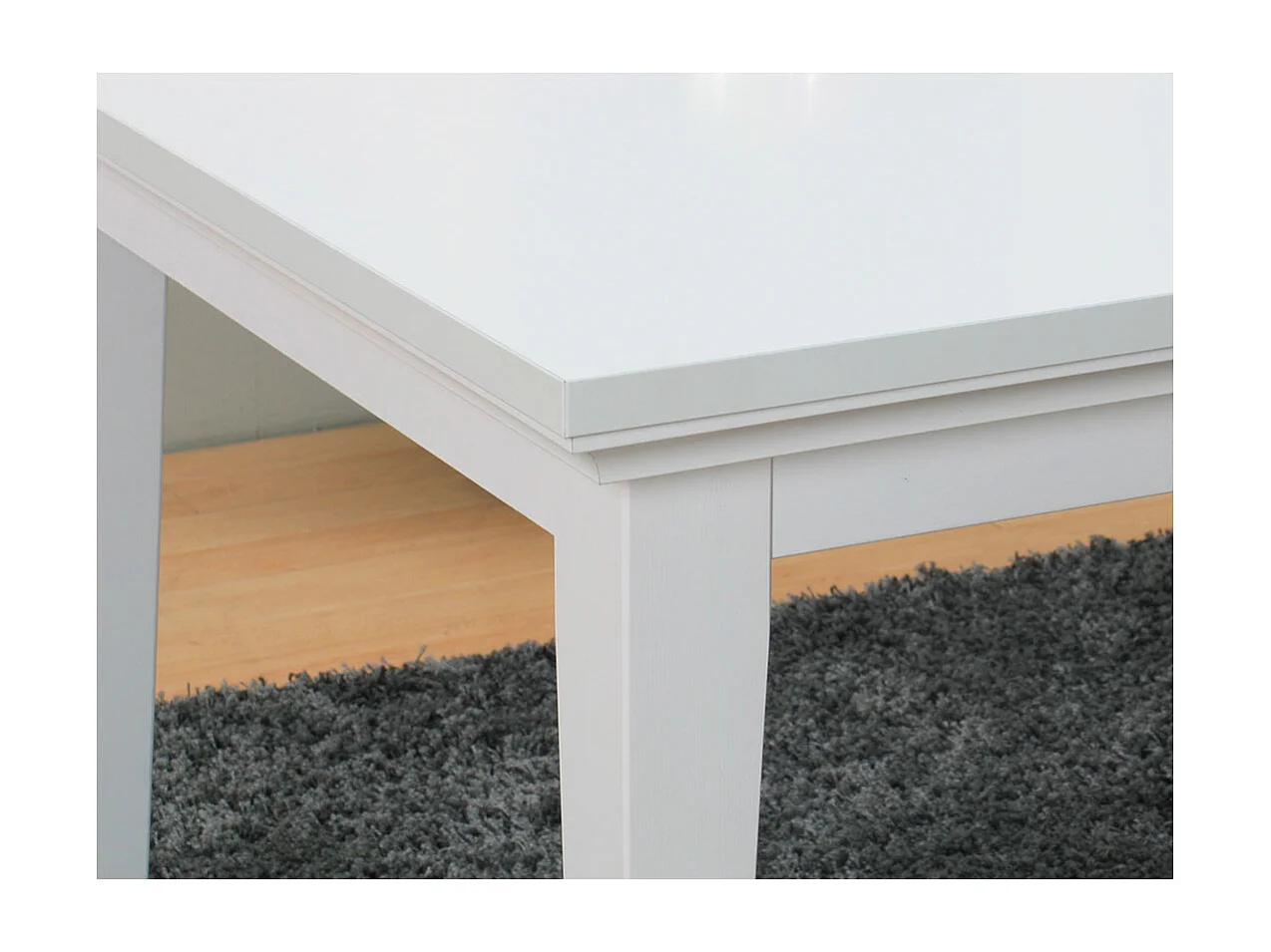 Venedig ensemble pour salle à manger table à manger blanc 95x180/276 avec 2 plateaux supplémentaires 6 chaises velours vert.