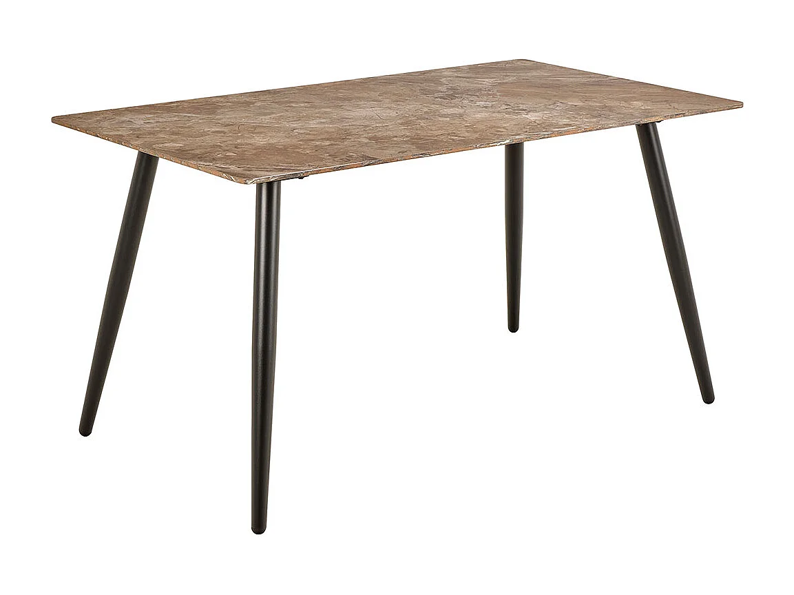 Wicklow ensemble pour salle à manger table et 4 chaises brun, beige.