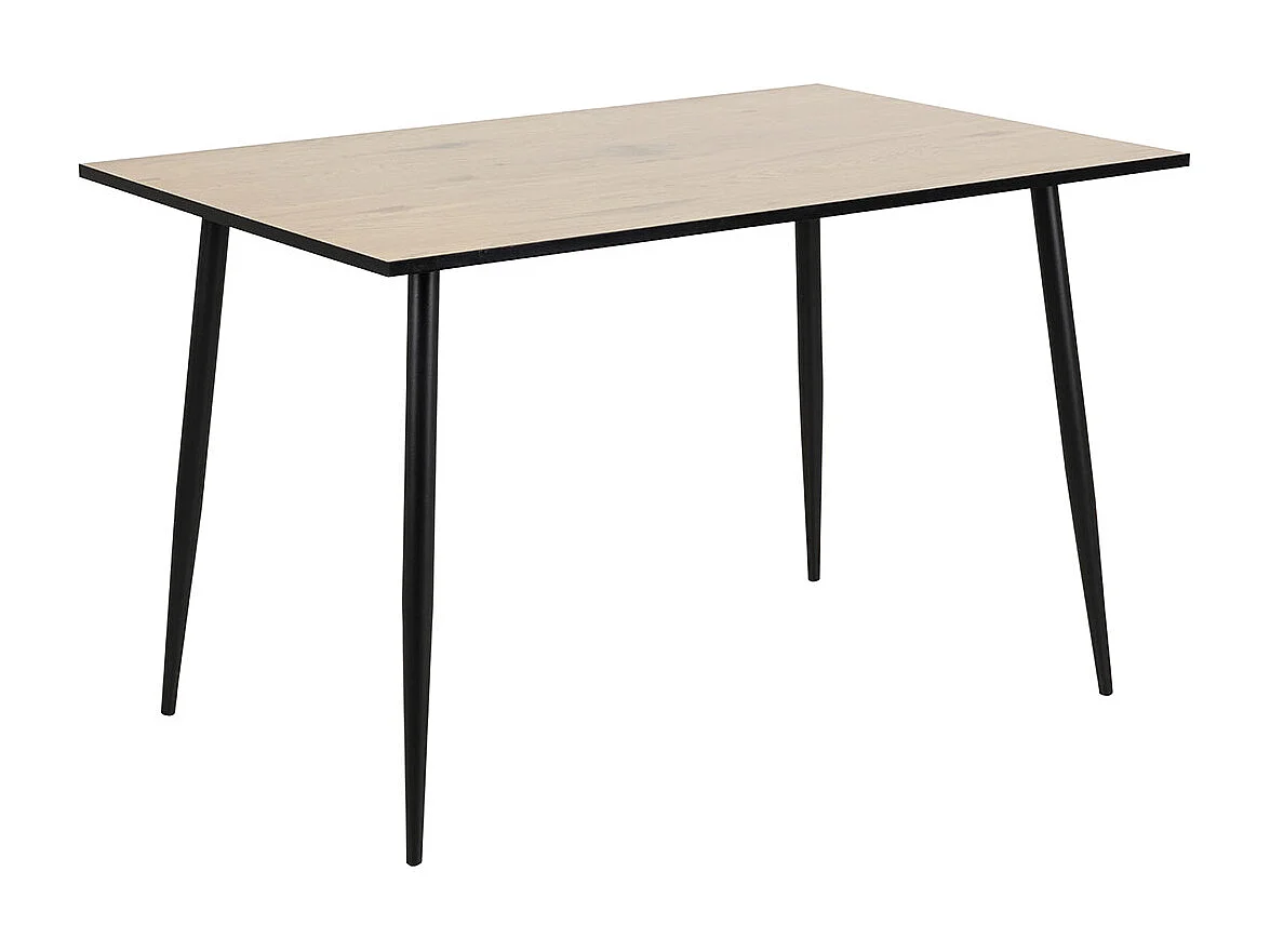 Wilma ensemble pour salle à manger table et 4 chaises blanc, gris foncé.