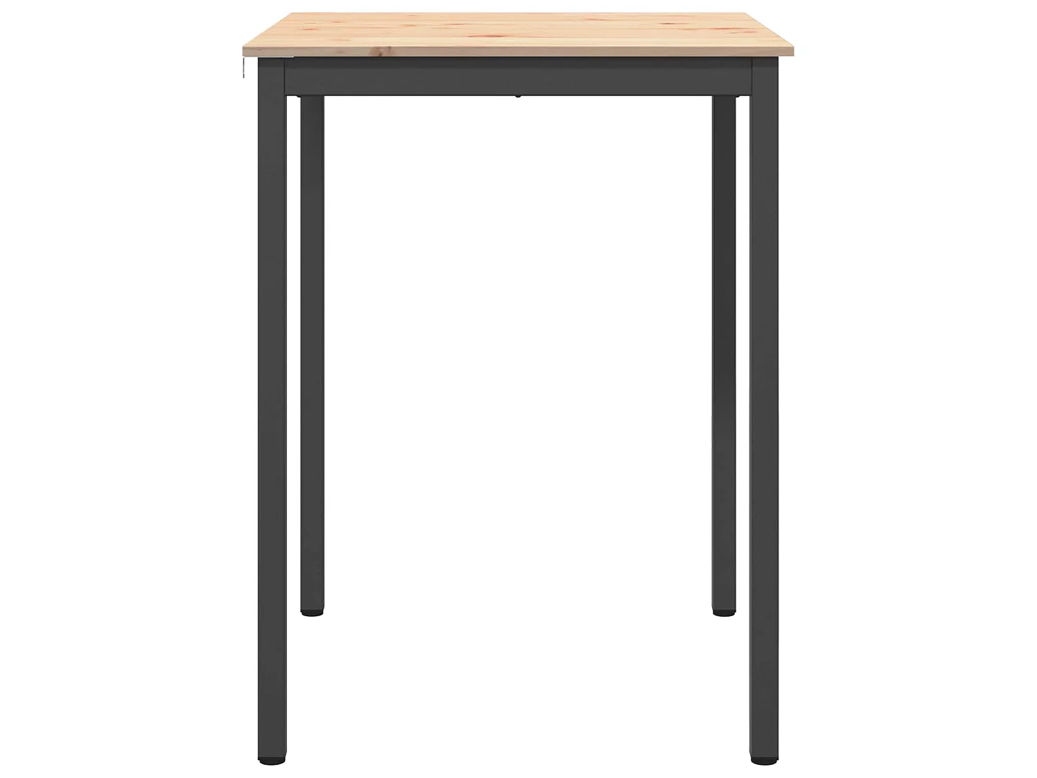 Table de bar carrée 80 x 80 x 105 cm en bois de pin massif naturel