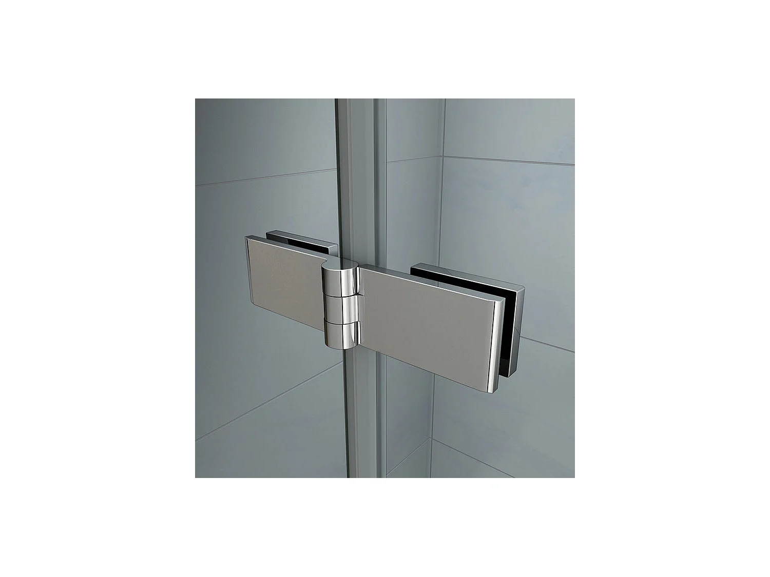 Pare-baignoire 100x140cm pivotant et pliant, paroi de baignoire installé à gauche en verre anticalcaire et sablé au centre