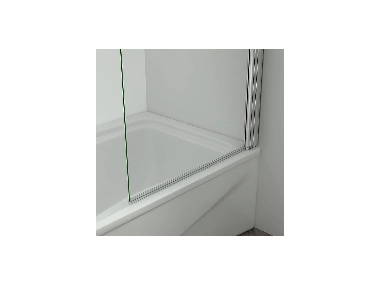 Pare-baignoire 80x140cm en 6mm verre anticalcaire, paroi de baignoire pivotant 180°Hauteur 140cm