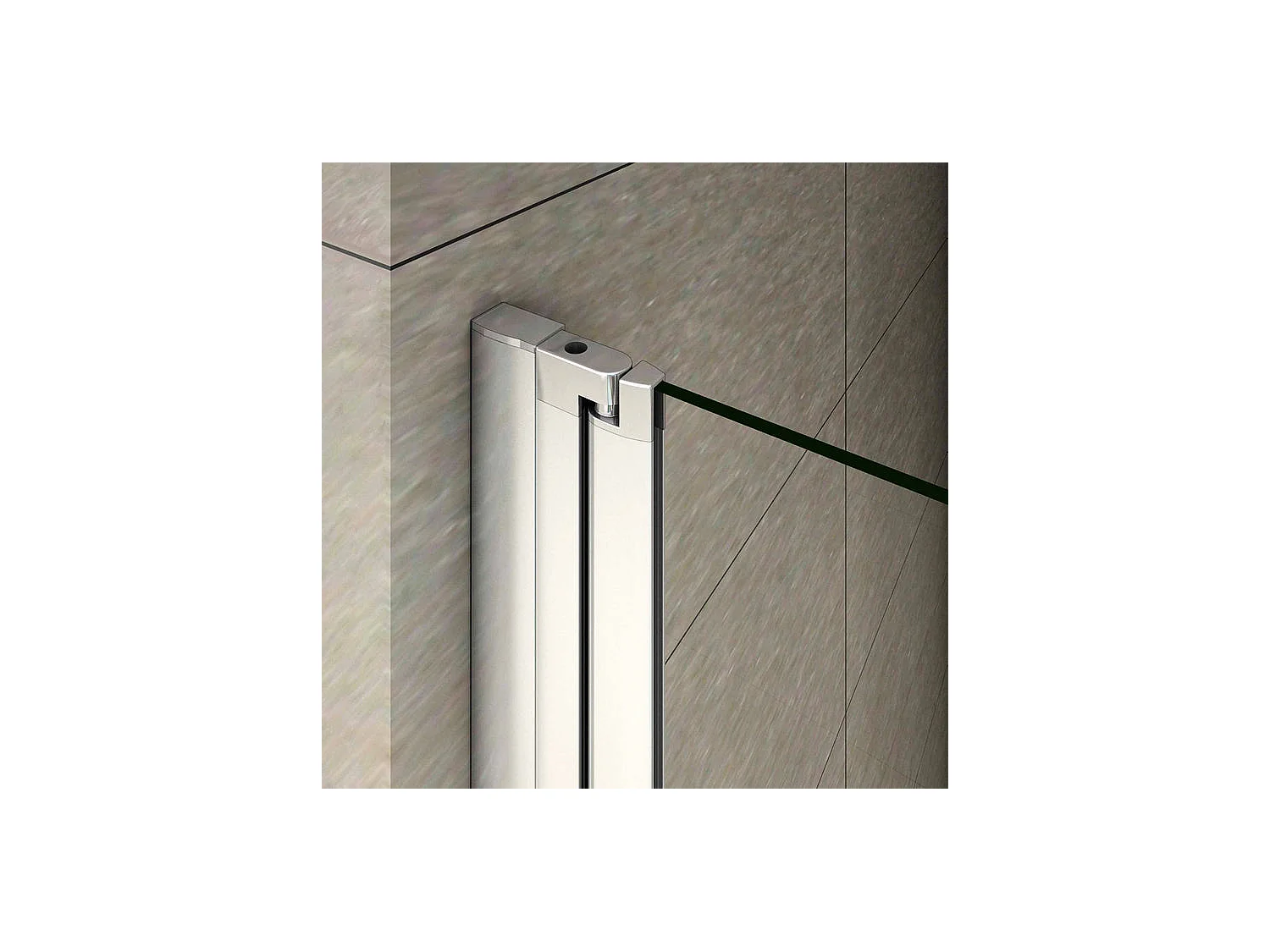 Pare-baignoire 120x140cm pivotant 180° , paroi de baignoire en 6mm verre anticalcaire, avec une poignée en Inox