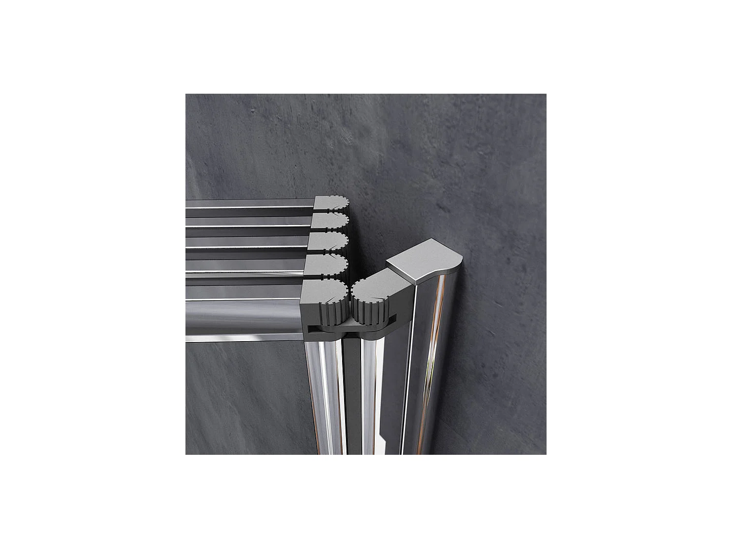 Pare-baignoire 120x140cm à 5 volets, paroi de baignoire pivotant et pliant 180° en 4mm verre strempé transparent