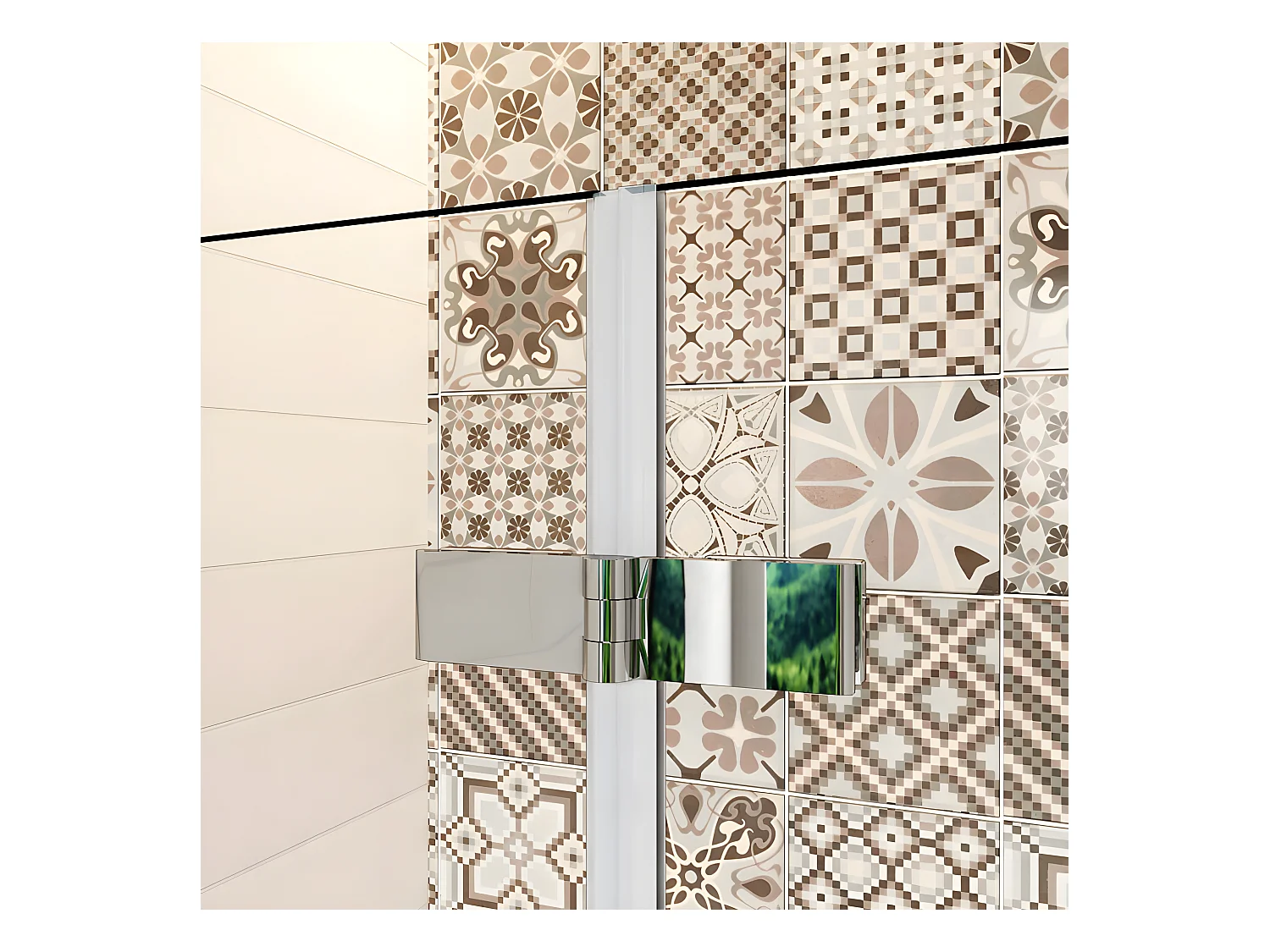 Pare-baignoire 100x140cm pivotant et pliant, paroi de baignoire, écran de douche à 2 volets en verre trempé transparent