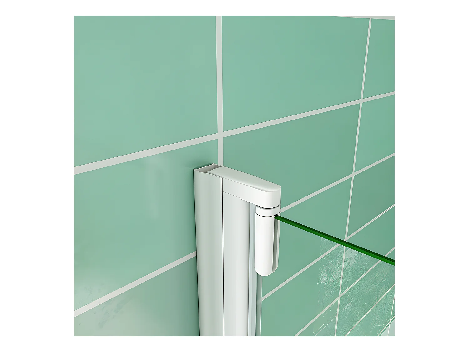 Pare-baignoire 70x130cm profilé blanc, écran paroi de baignoire pivotante 180° en verre de sécurité