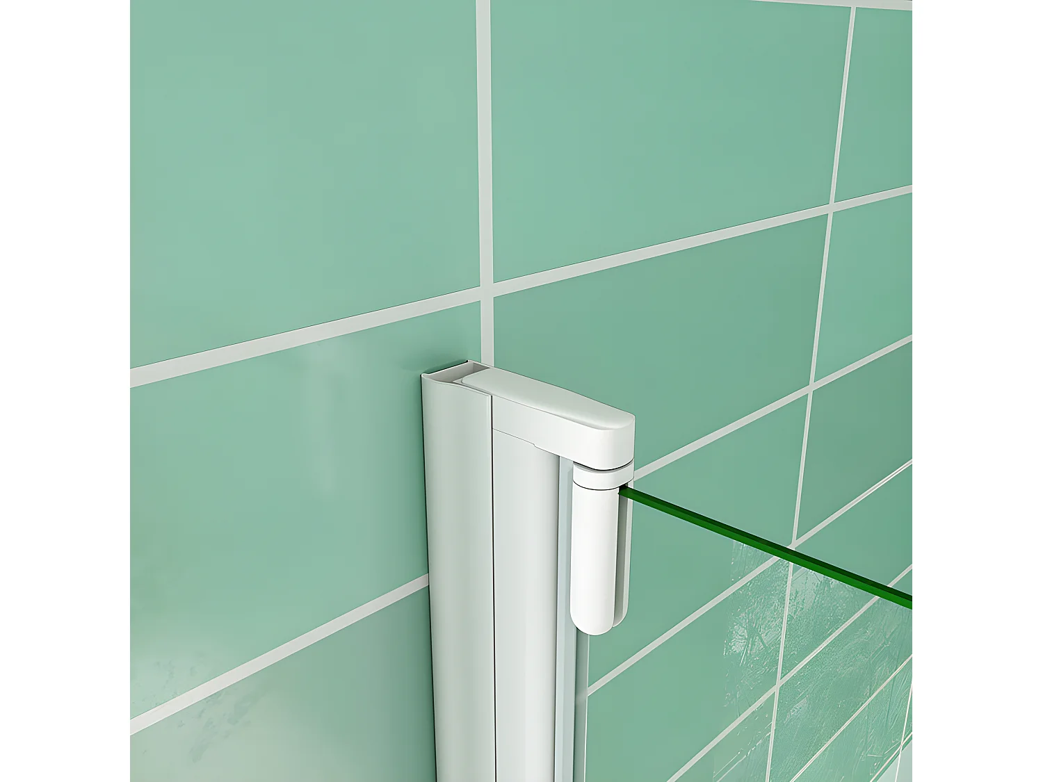 Pare-baignoire 70x130cm profilé blanc, écran paroi de baignoire pivotante 180° en verre de sécurité