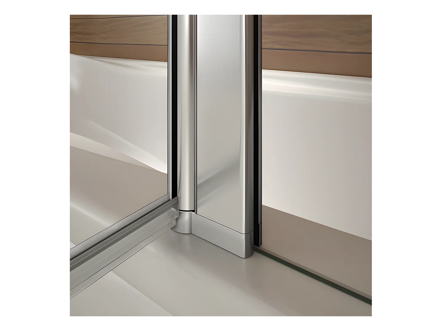 Pare-baignoire 100x140cm rectangle, paroi de baignoire pivotant 240° en verre de sécurité, avec 2 étagères