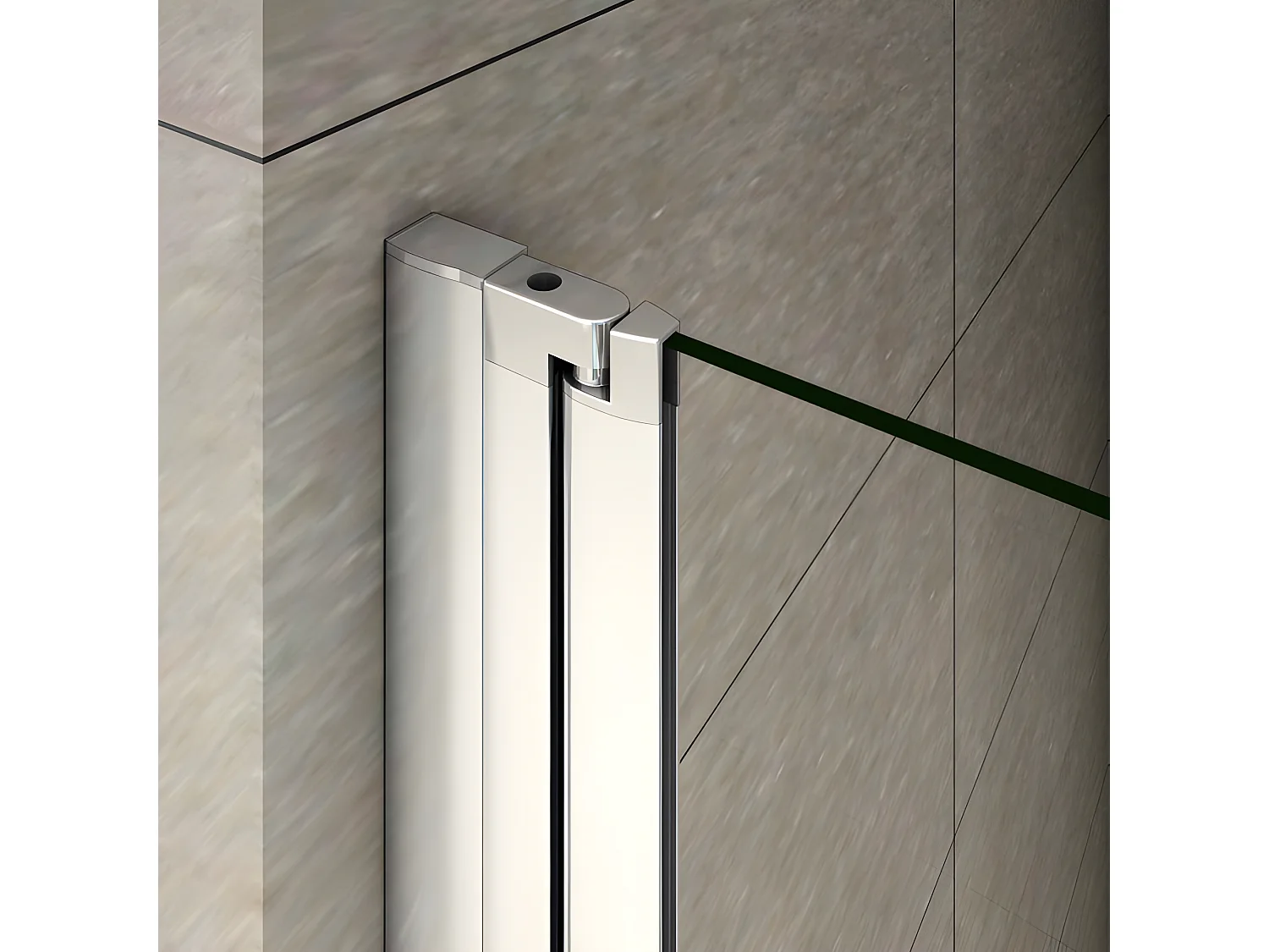 Pare-baignoire 100x140cm pivotant 180° , paroi de baignoire en 6mm verre anticalcaire, avec une poignée en Inox