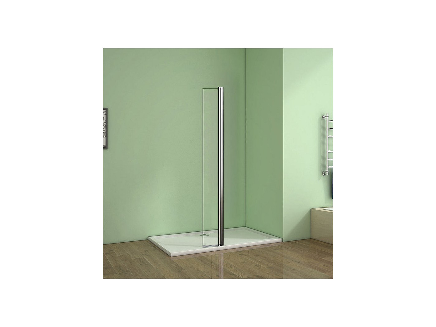 Volet pivotant seul 40x200cm pour paroi de douche à l'italienne en