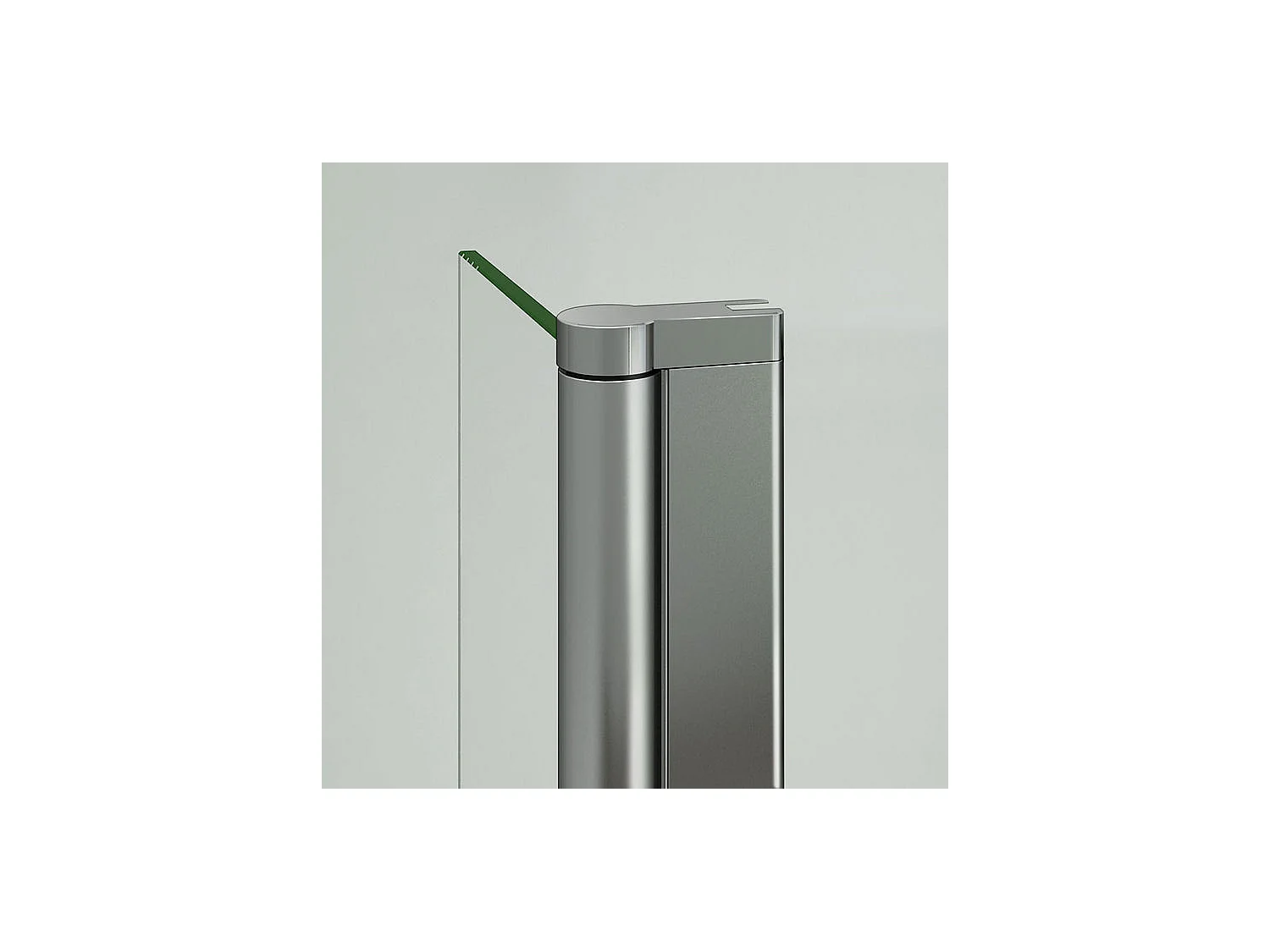 Volet pivotant seul 40x200cm pour paroi de douche à l'italienne en verre 8mm, retour pivotant à 180°, verre anticalcaire