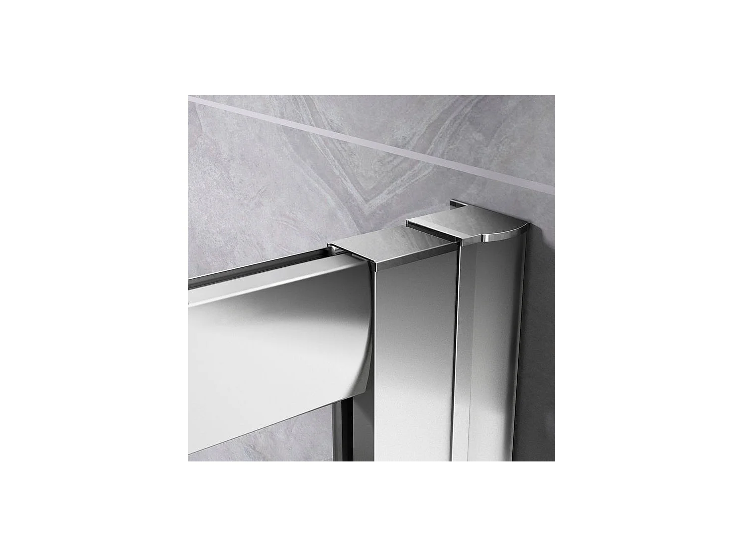 Cabine de douche coulissante 80x80x195cm cabine de douche 1/4 rond, 6mm verre de sécurité anticalcaire