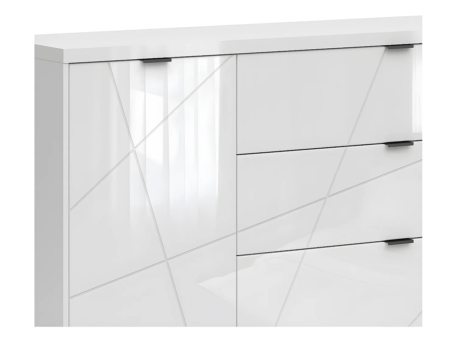 Buffet 3 tiroirs 1 porte Sven Blanc