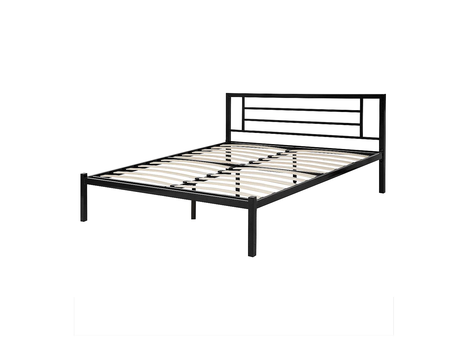 Schickes Metallbett elegantes Kopfteil Lattenrost 160x200 cm Cusset