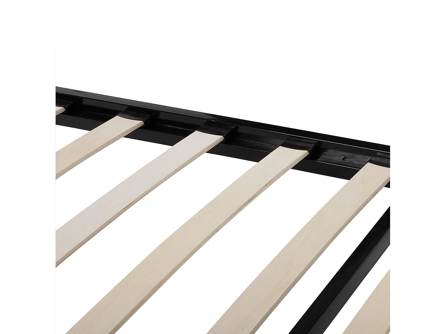 Lit avec sommier Métal CUSSET 160 x 200 cm Noir