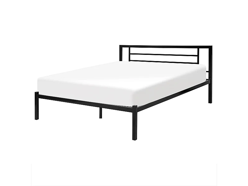 Bed Metaal CUSSET 160 x 200 cm Zwart