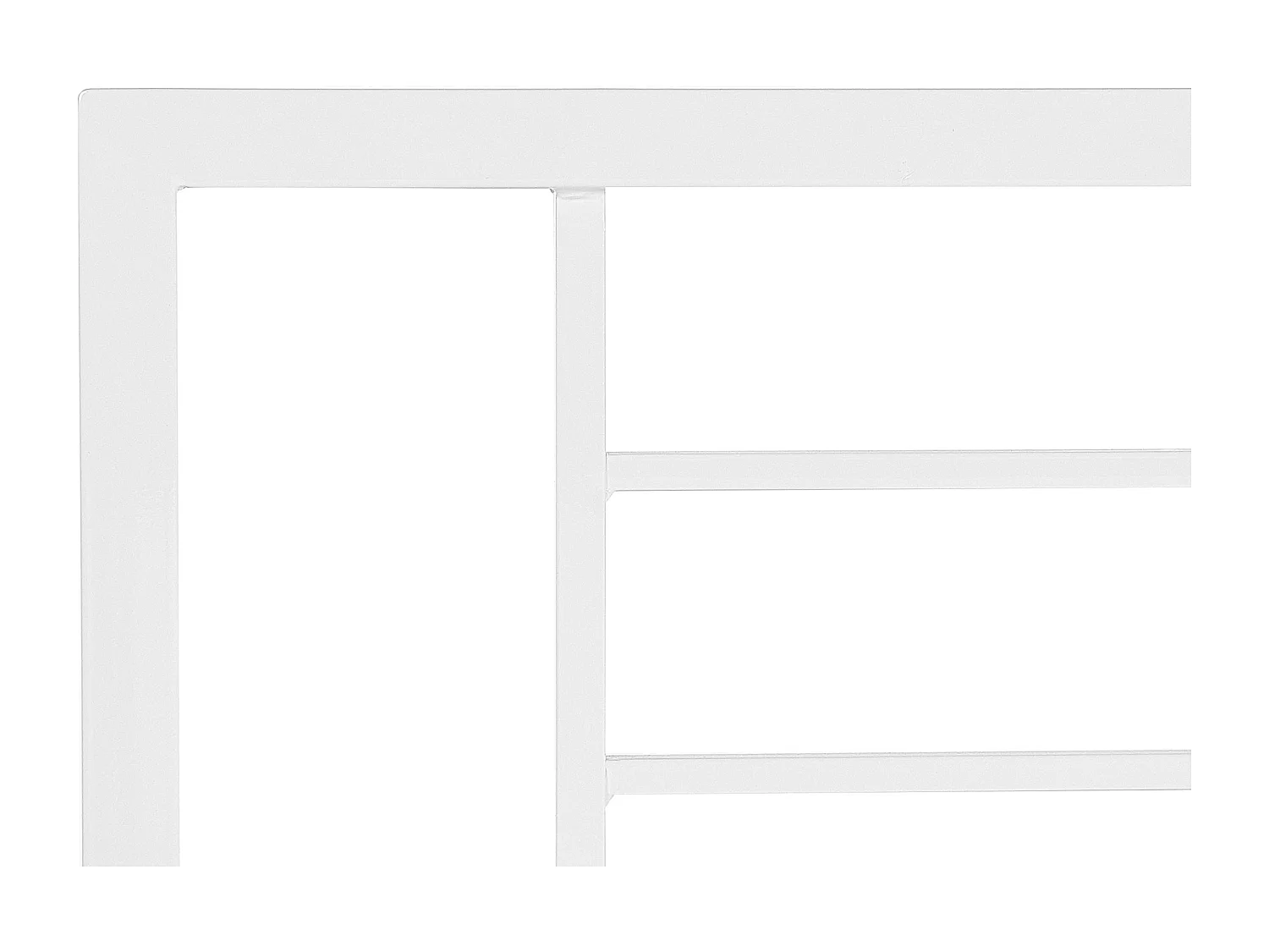 Cama Metal CUSSET 160 x 200 cm Branco