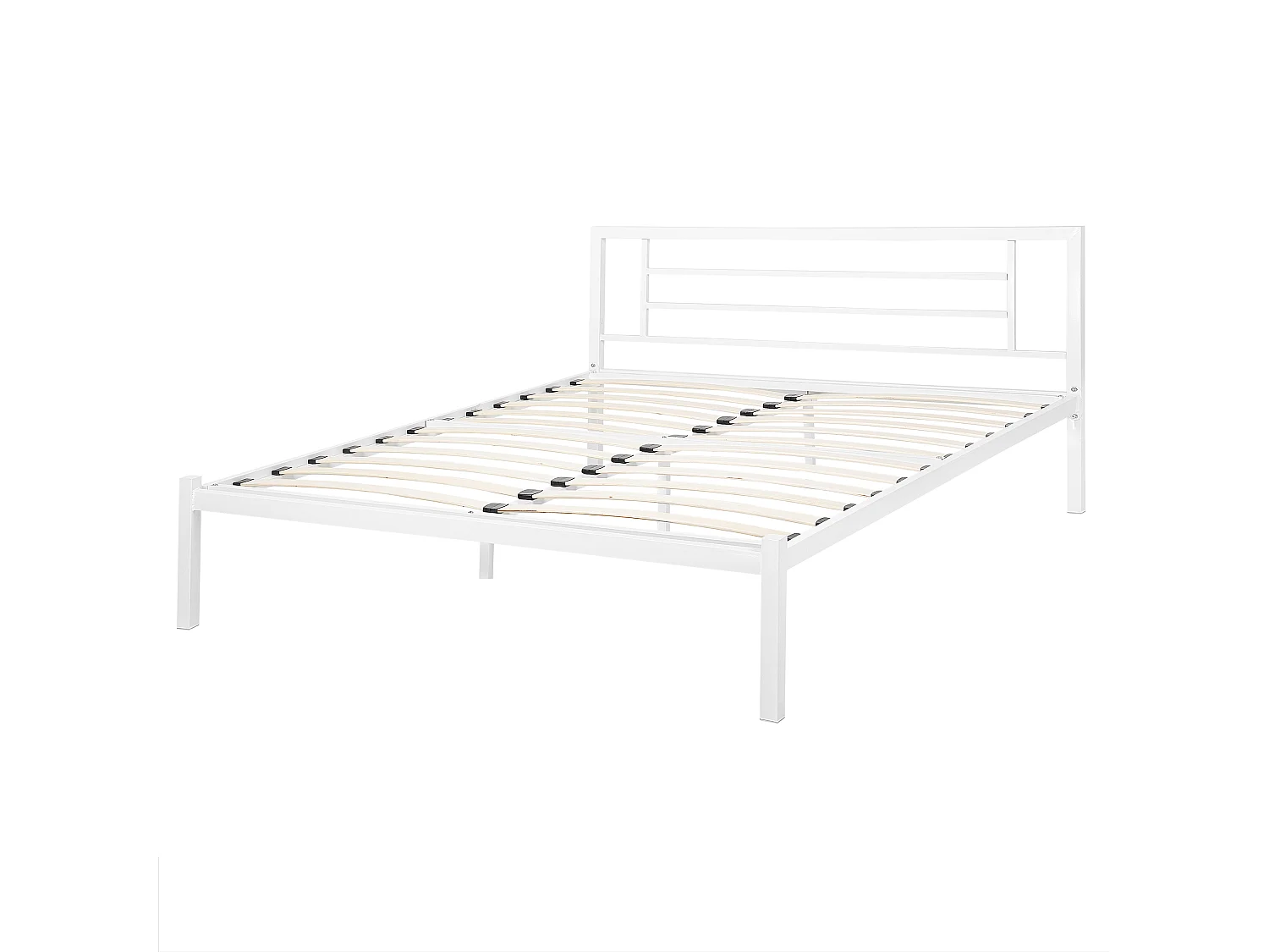 Letto Metallo CUSSET 160 x 200 cm Bianco