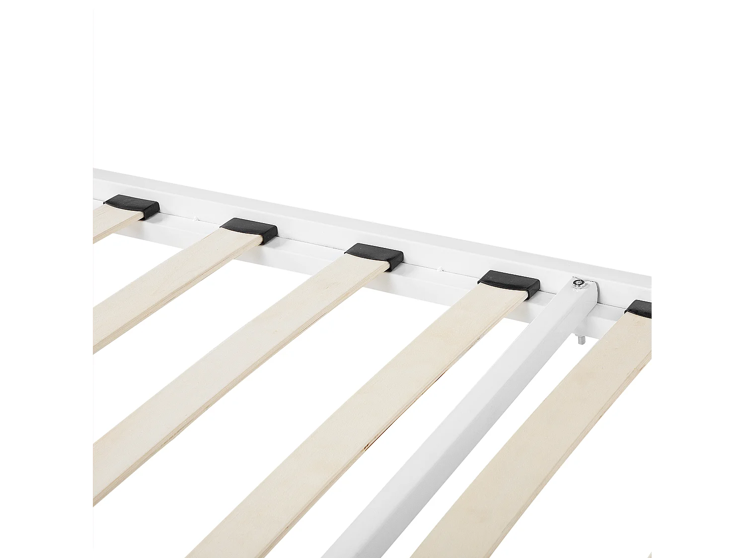 Letto Metallo CUSSET 160 x 200 cm Bianco