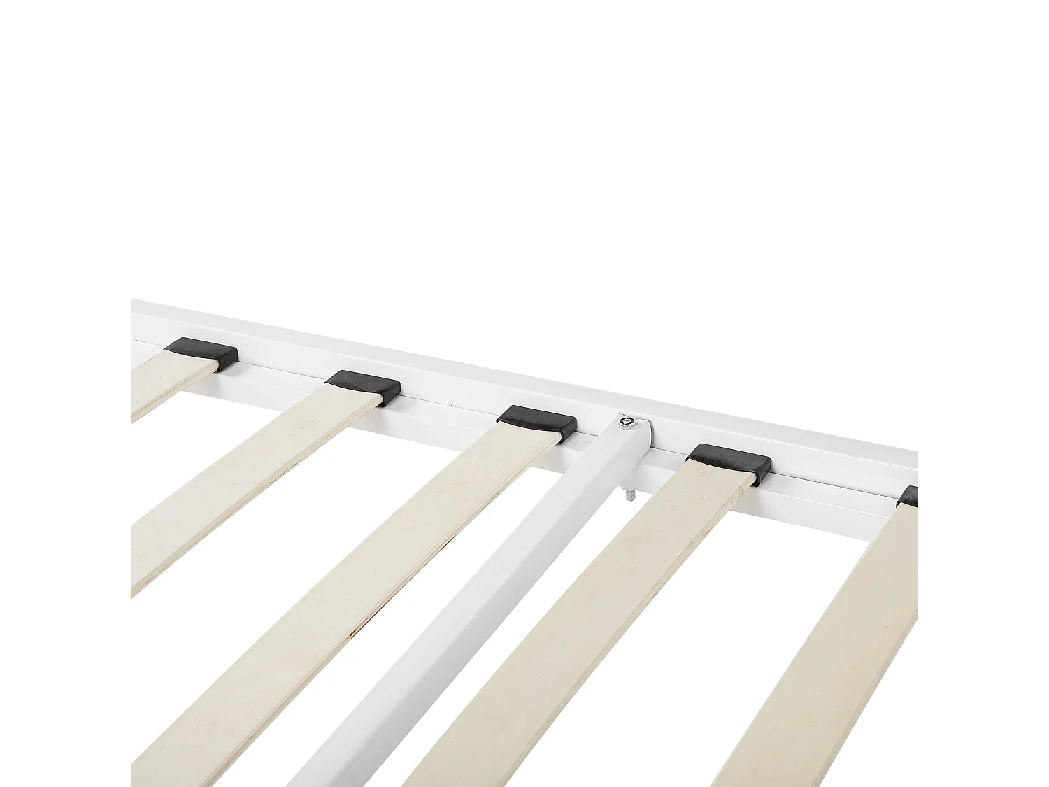 Lit avec sommier Métal CUSSET 140 x 200 cm Blanc