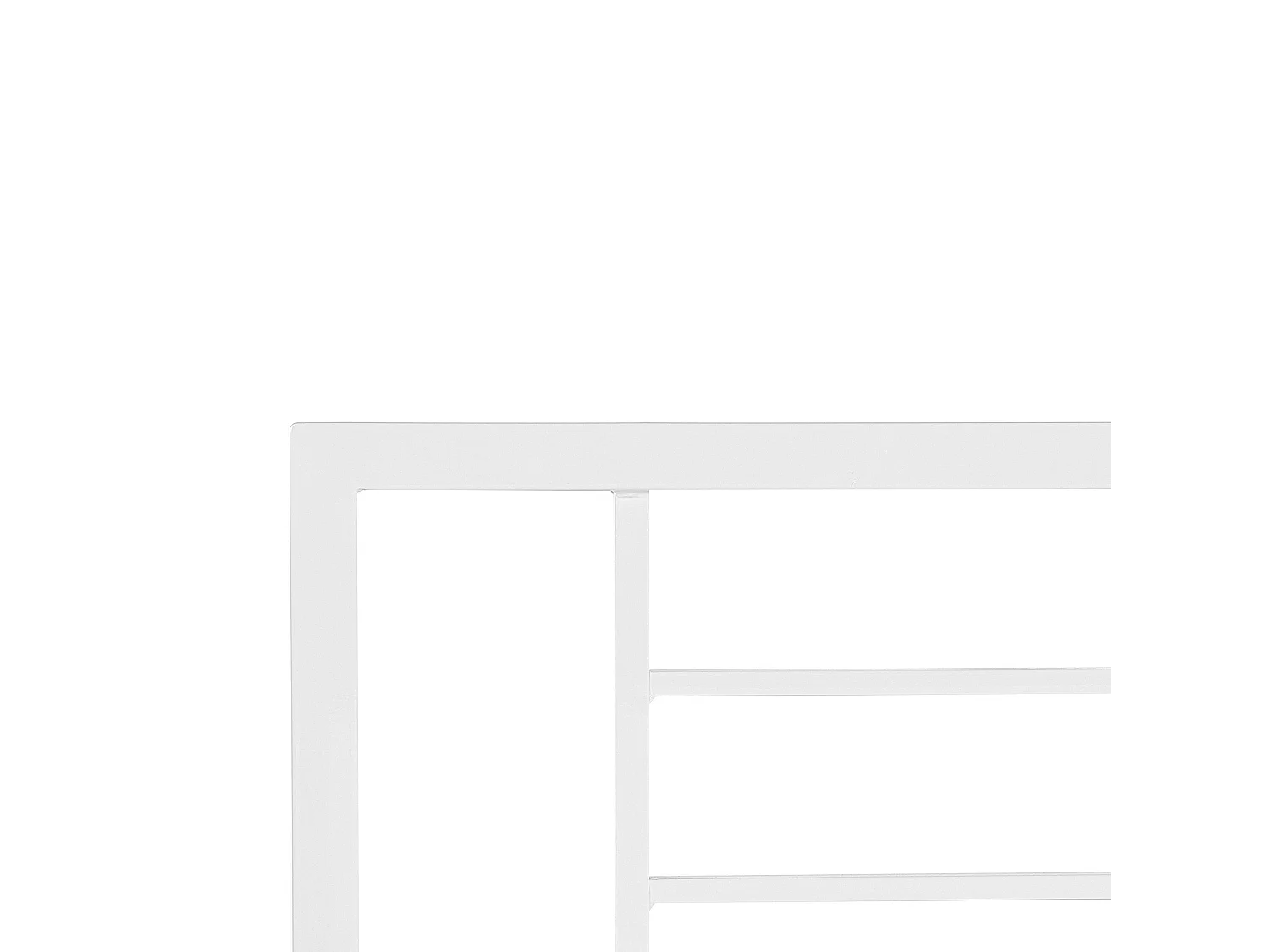 Lit avec sommier Métal CUSSET 140 x 200 cm Blanc