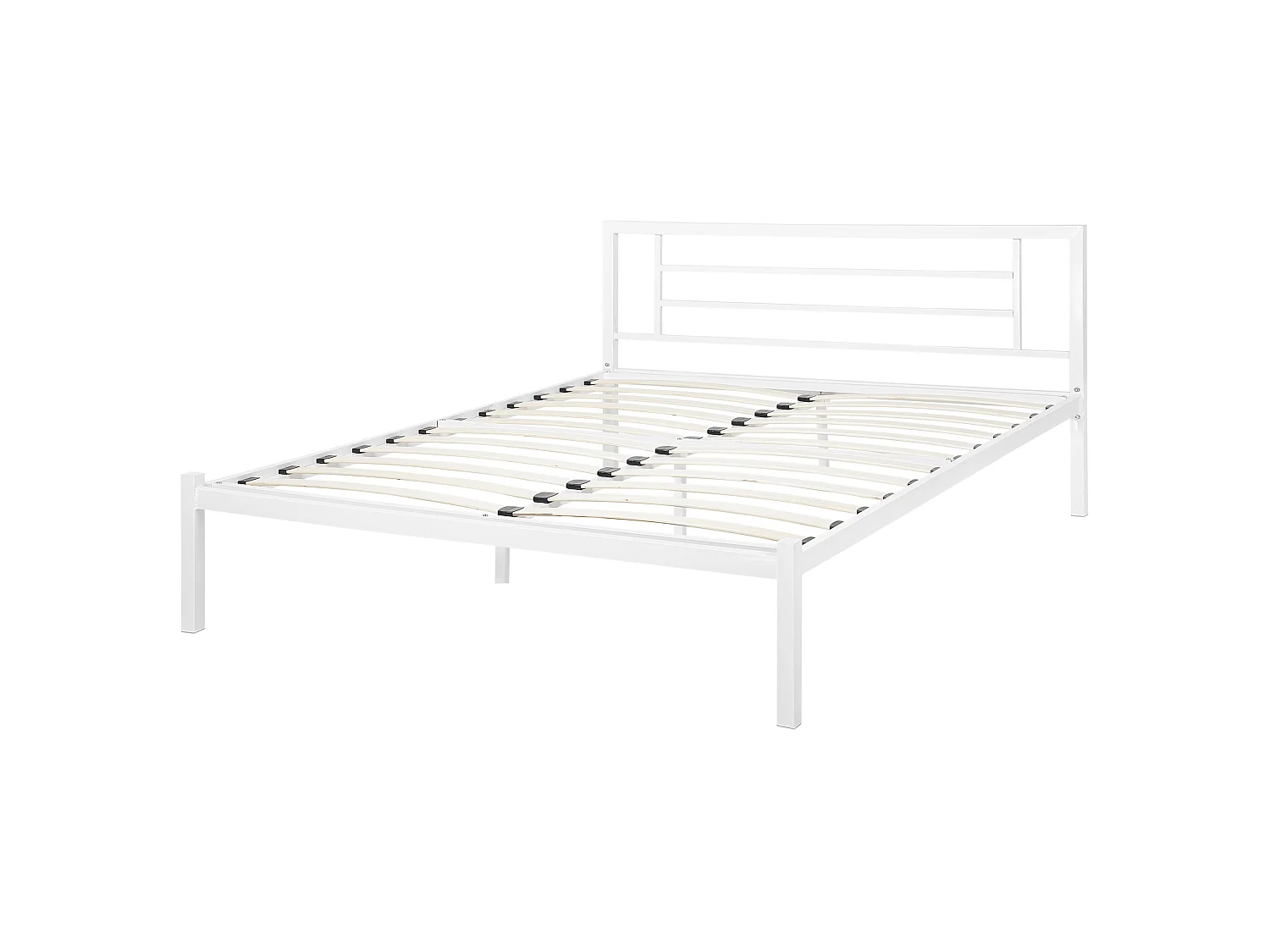 Letto Metallo CUSSET 140 x 200 cm Bianco
