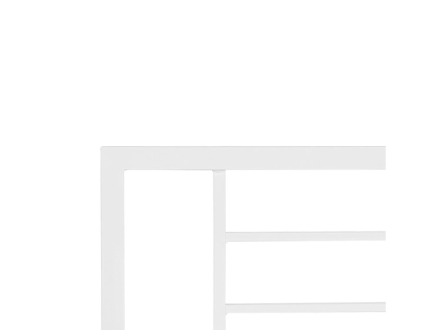 Letto Metallo CUSSET 140 x 200 cm Bianco