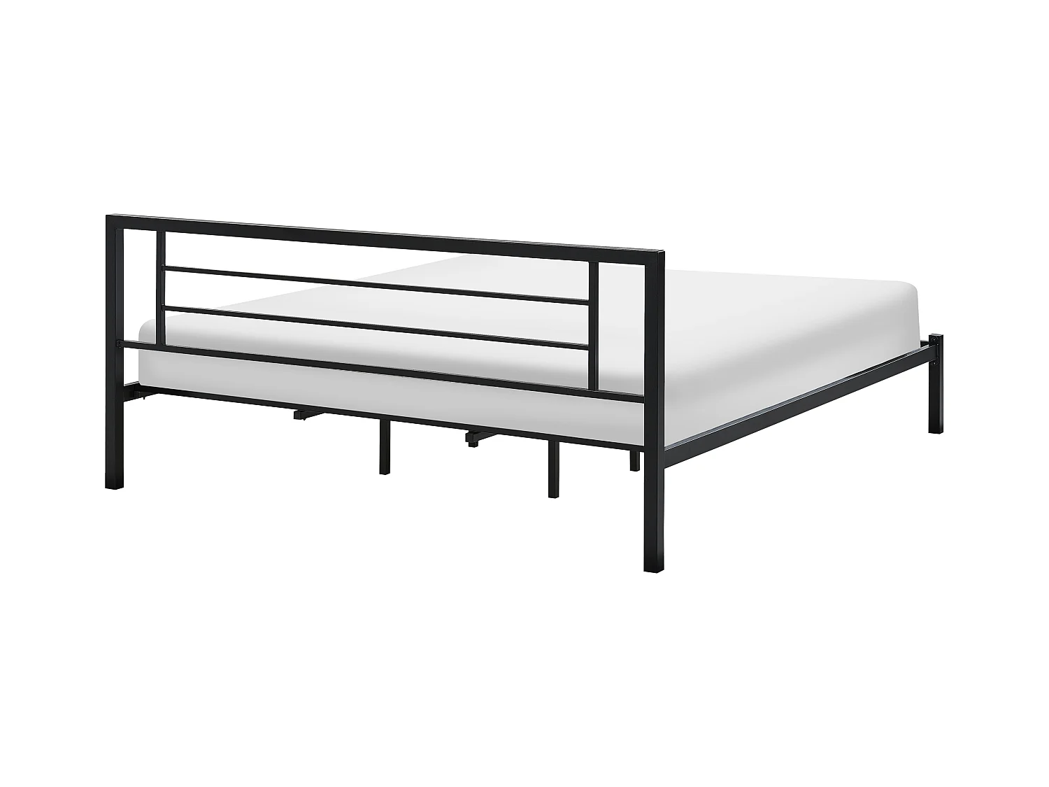 Lit avec sommier Métal CUSSET 180 x 200 cm Noir