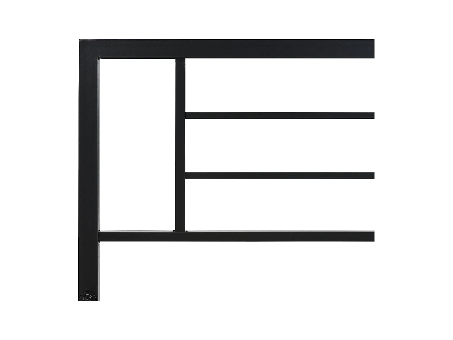 Lit avec sommier Métal CUSSET 180 x 200 cm Noir