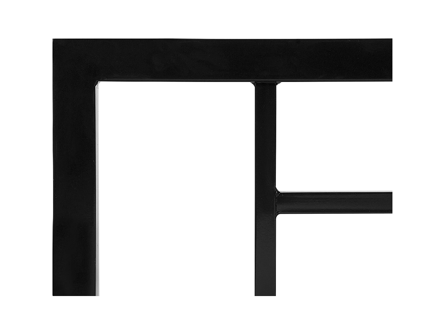 Lit avec sommier Métal CUSSET 140 x 200 cm Noir