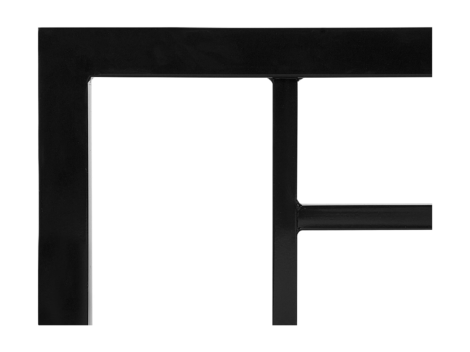 Schickes Metallbett schwarz elegantes Kopfteil Lattenrost 140x200 cm Cusset