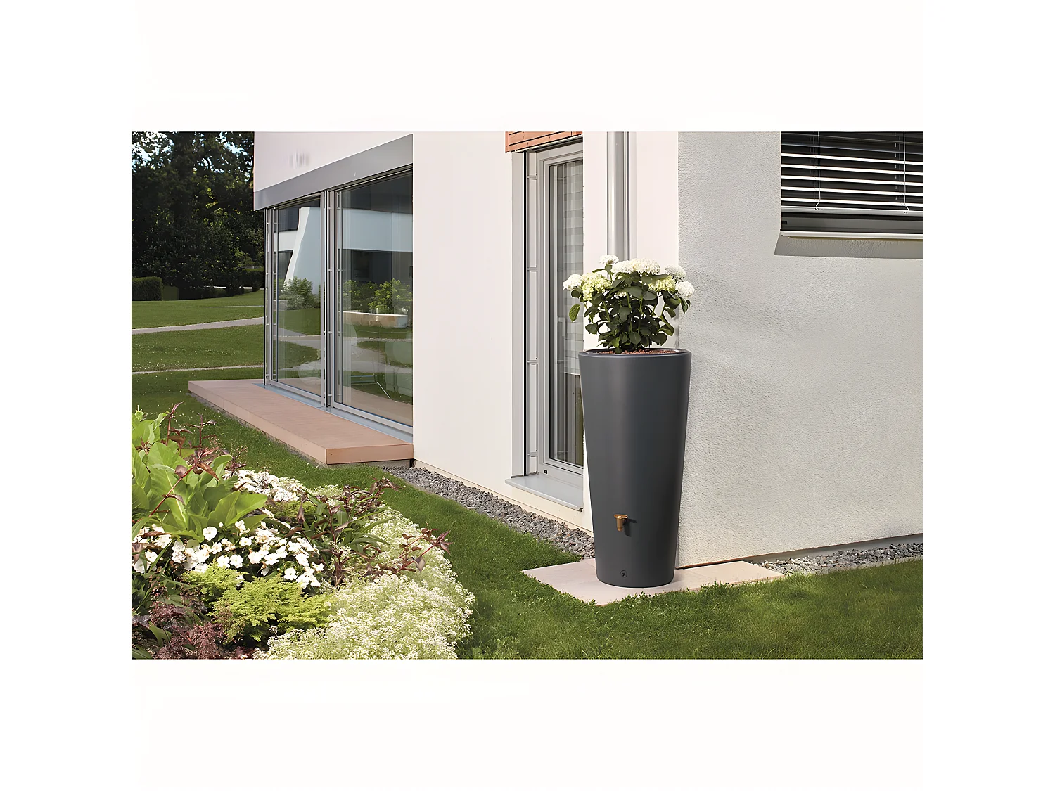 Récupérateur D'eau Murale 220l Vaso 2-en-1