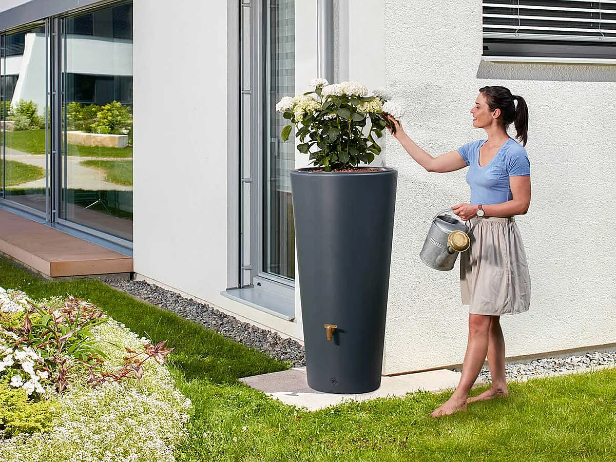 Récupérateur D'eau Murale 220l Vaso 2-en-1