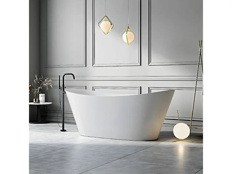 Vasca freestanding ovale PALMA bianca Opaca 170 cm