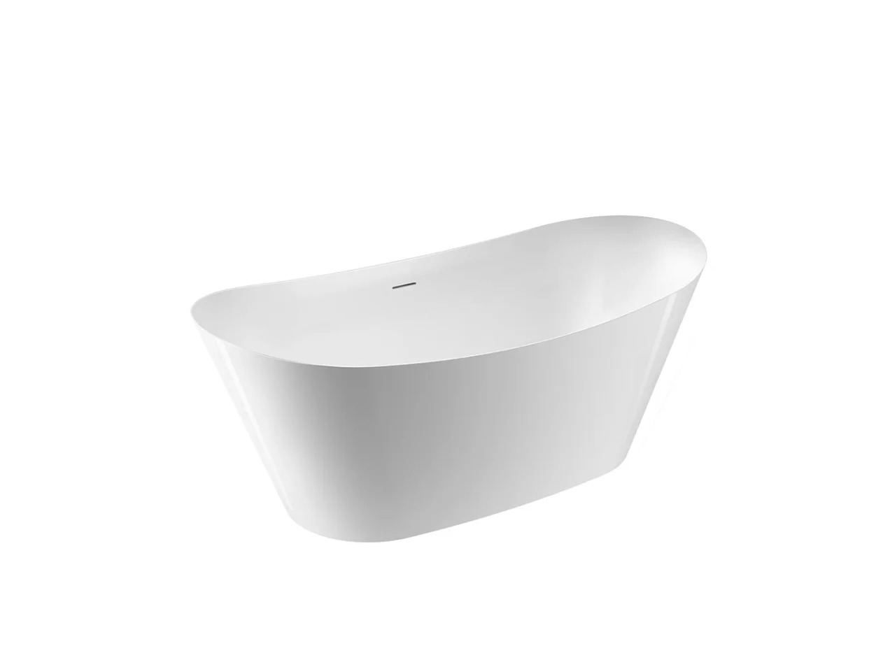 Vasca freestanding ovale PALMA bianca Opaca 170 cm