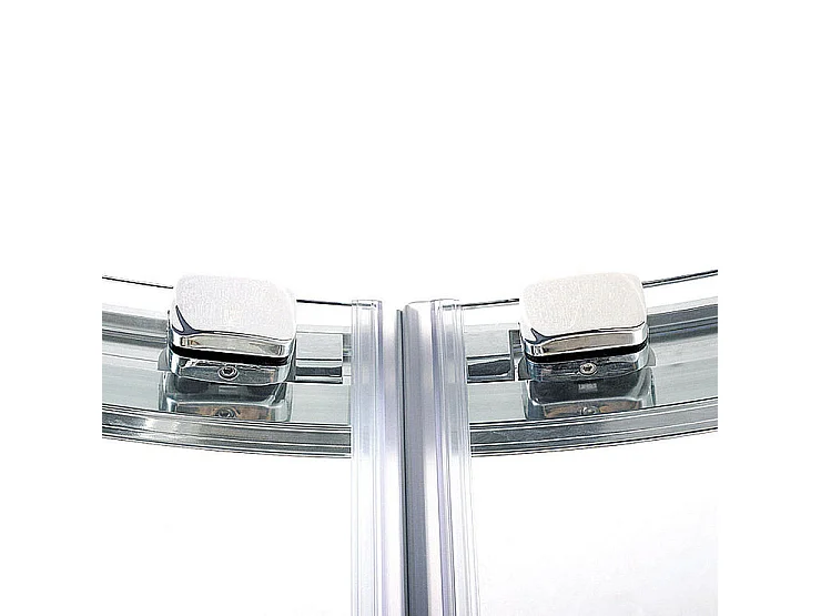 Cabine de douche coulissante 90x90x185cm cabine de douche 1/4 rond, 6mm verre de sécurité anticalcaire