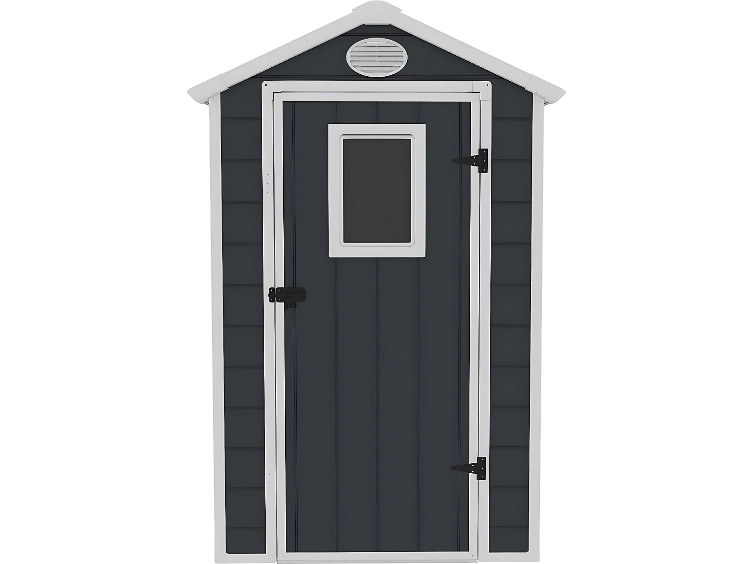 Kunststof Tuinhuis "Texas" Antraciet - Verankeringskit Inbegrepen - 1,34 m²