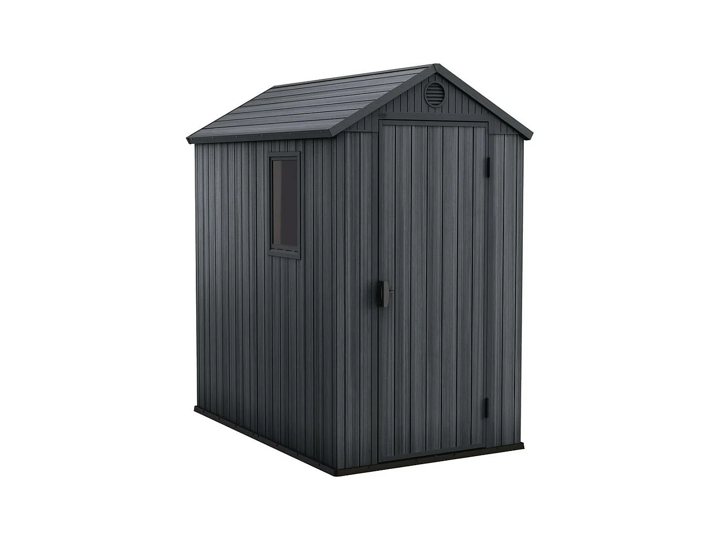 Tuinhuis van hars "Darwin 46" - 2,3m² - Grijs, met stevige vloer en ventilatie